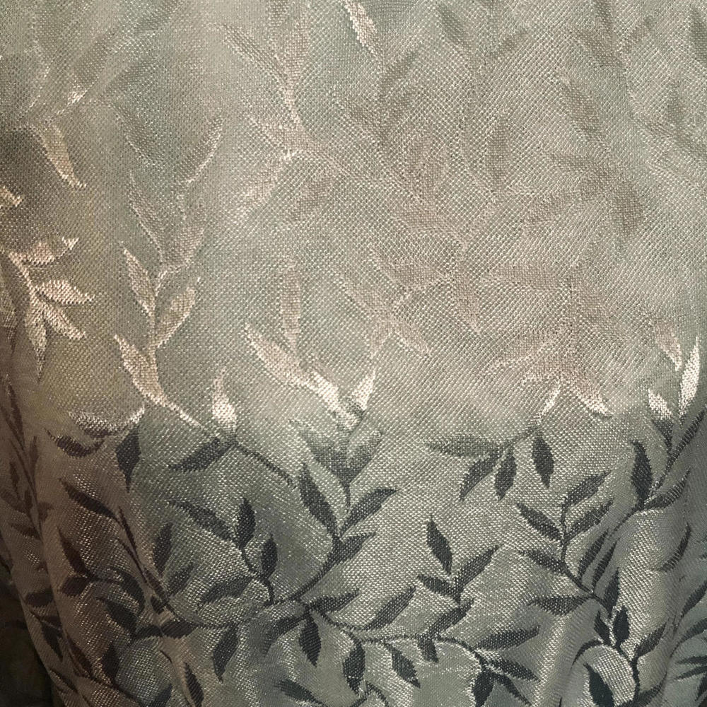 Vintage Anthony Richards Scoop Neck Floor Dress Long Sleeve Floral Women 16 Blue - Picture 8 of 9